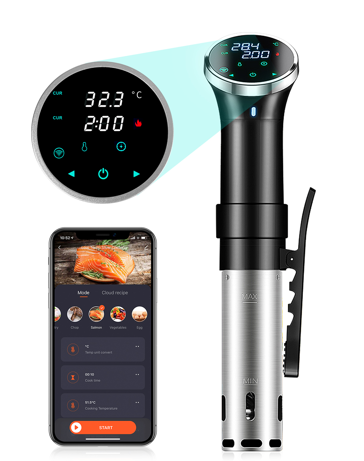 เครื่องทำอาหารซูวีด 1100 วัตต์ - Digital Sous Vide Precision Cooker บทวิจารณ์และราคา