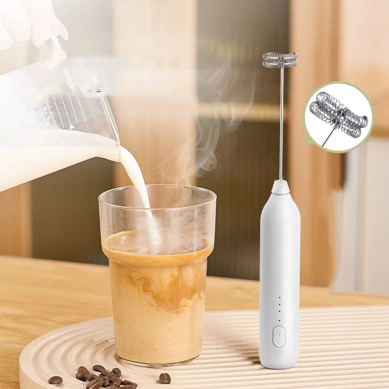 เครื่องตีฟองนมไฟฟ้าสำหรับทำกาแ - Electric Milk Frother Handheld บทวิจารณ์และราคา