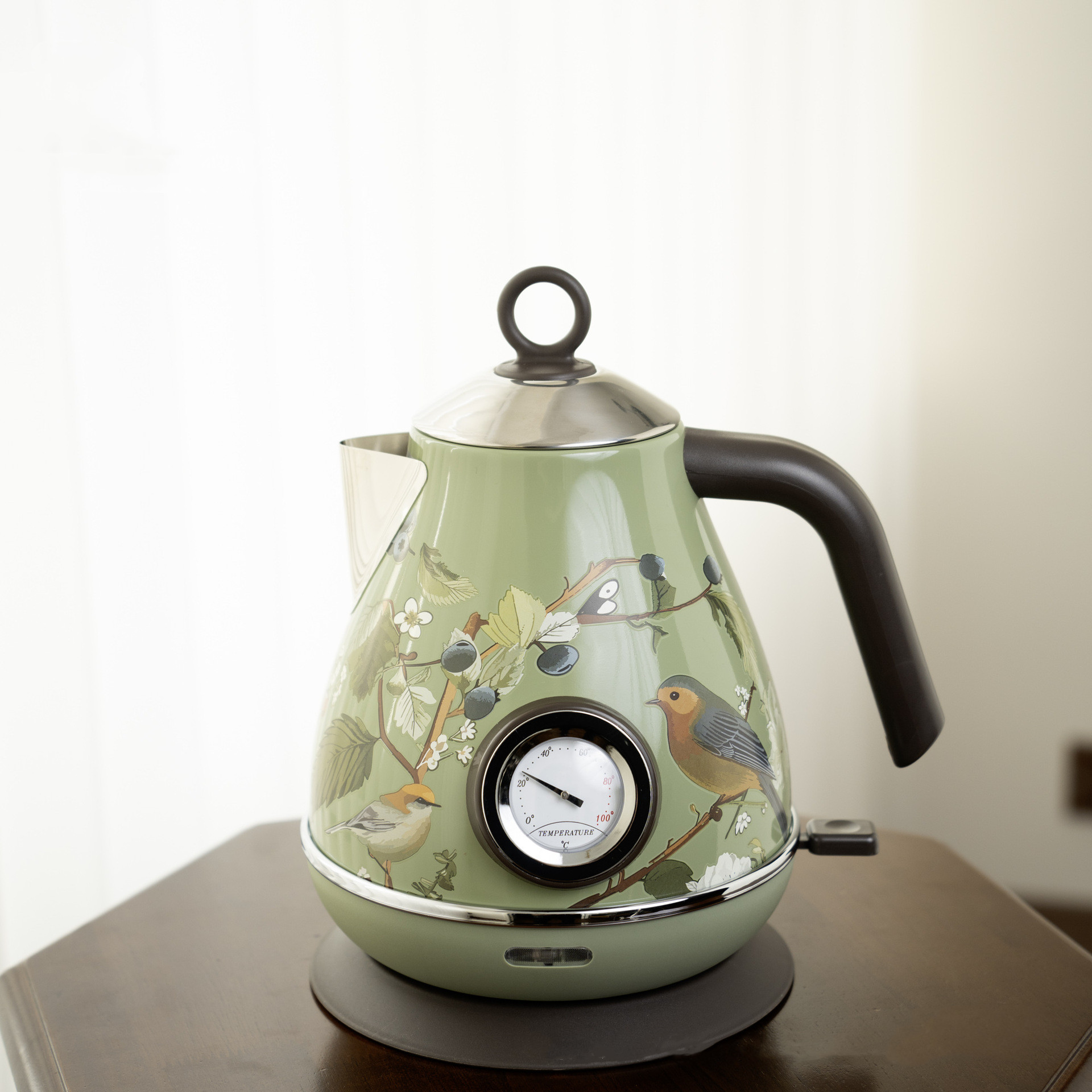 กาต้มน้ำไฟฟ้าสีชมพูสไตล์เรโทร  - Electric Kettle Temperature Control บทวิจารณ์และราคา