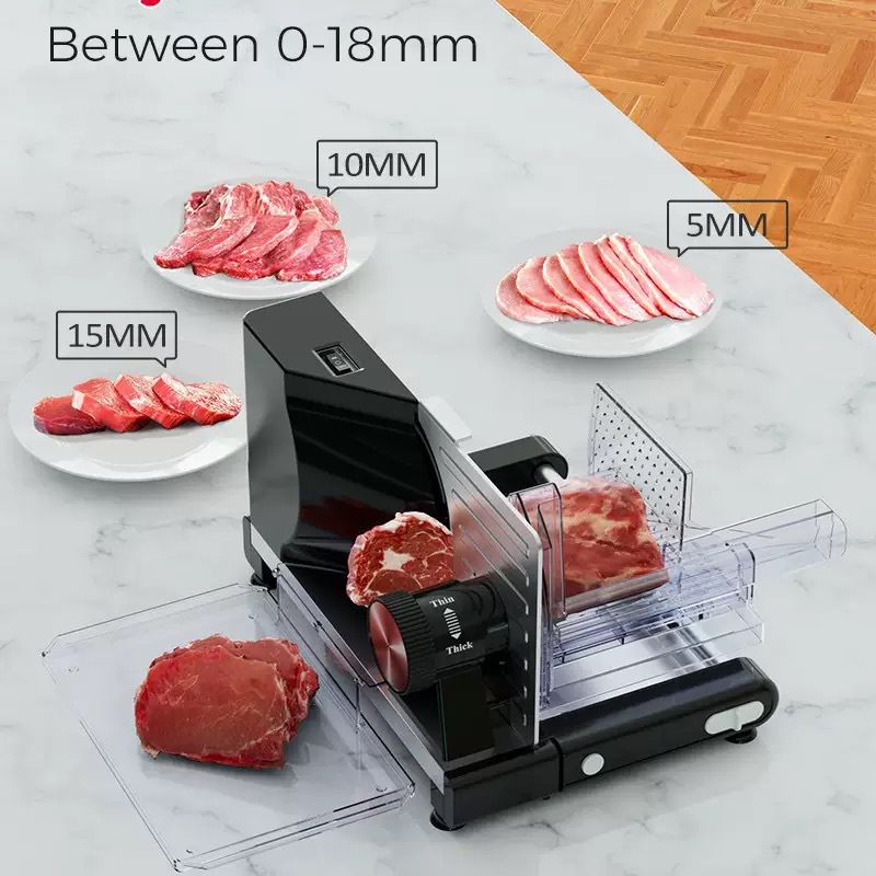 220V/110V เครื่องตัดอาหารไฟฟ้า - Automatic Meat Slicer Home บทวิจารณ์และราคา