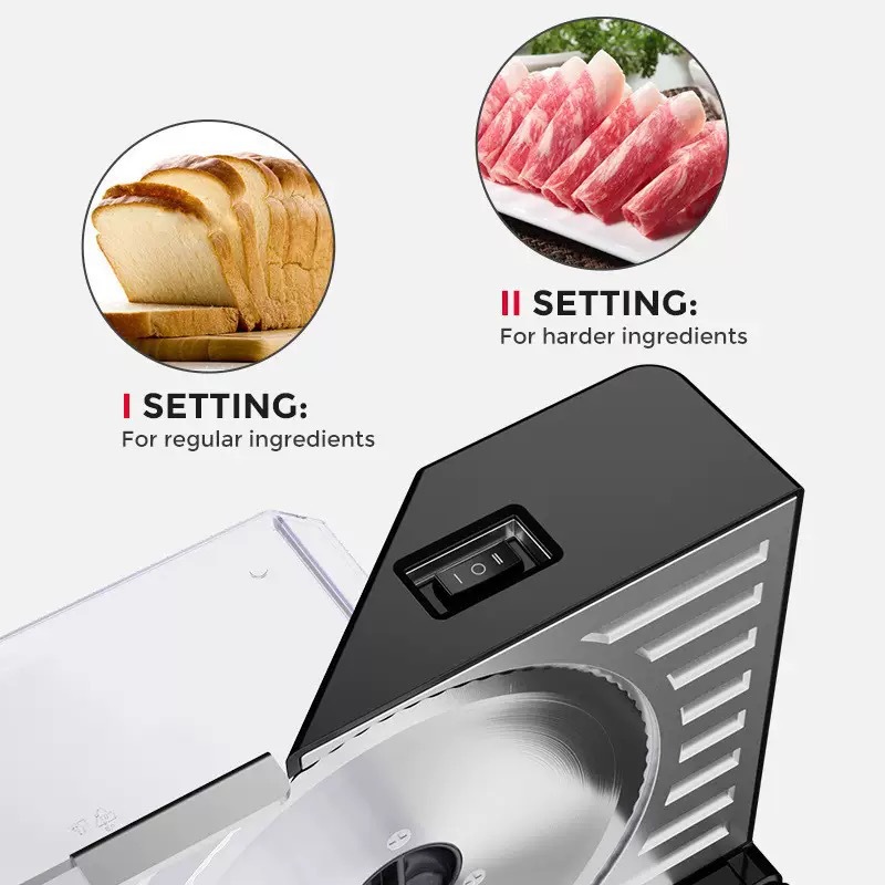 220V/110V เครื่องตัดอาหารไฟฟ้า - Automatic Meat Slicer Home บทวิจารณ์และราคา