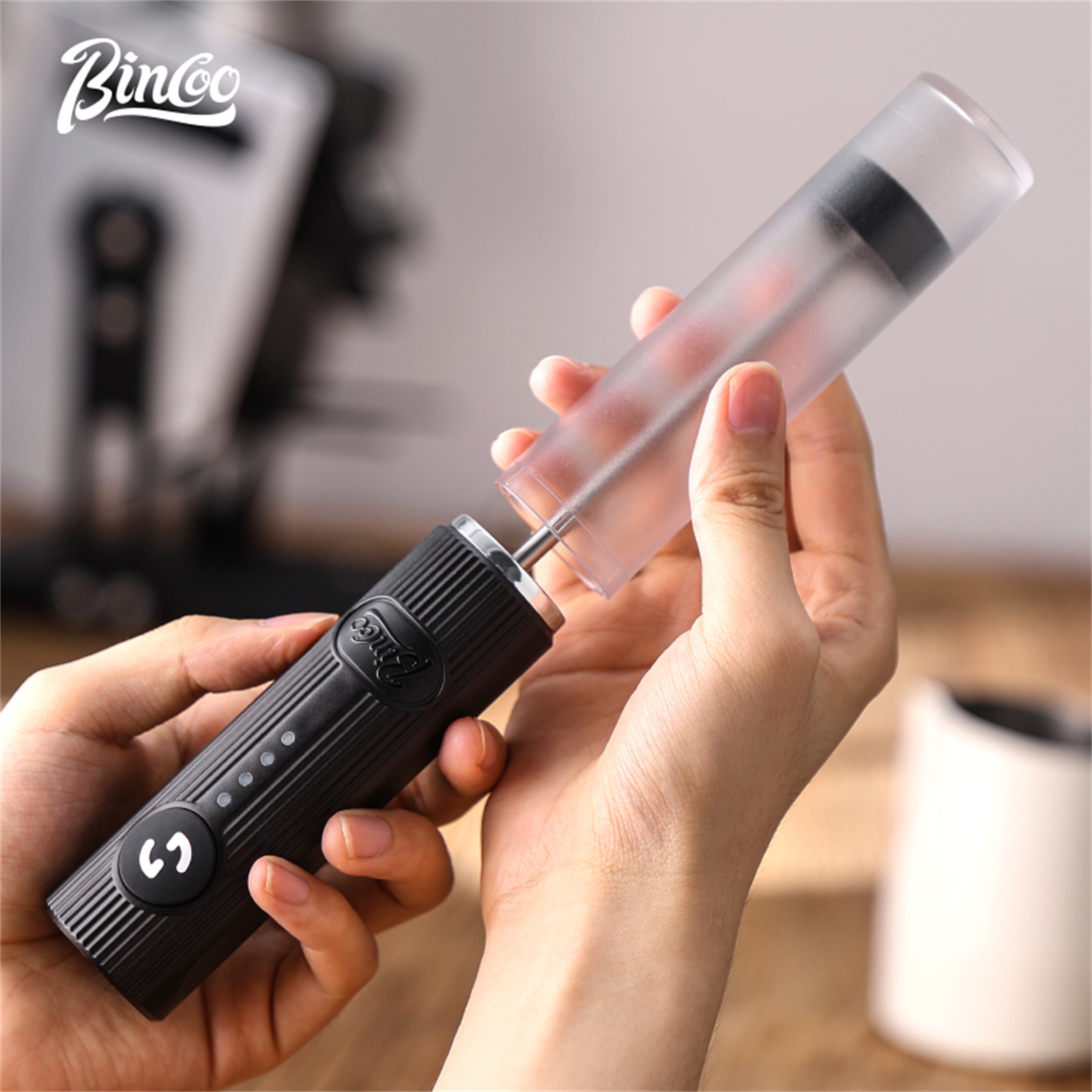 BINCOO เครื่องตีฟองกาแฟไฟฟ้า U - Electric Milk Frother Handheld บทวิจารณ์และราคา