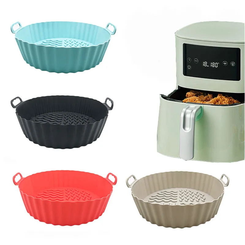 หม้อทอดซิลิโคน หม้อทอดอากาศ หม - Air Fryer Silicone Pot Liner บทวิจารณ์และราคา
