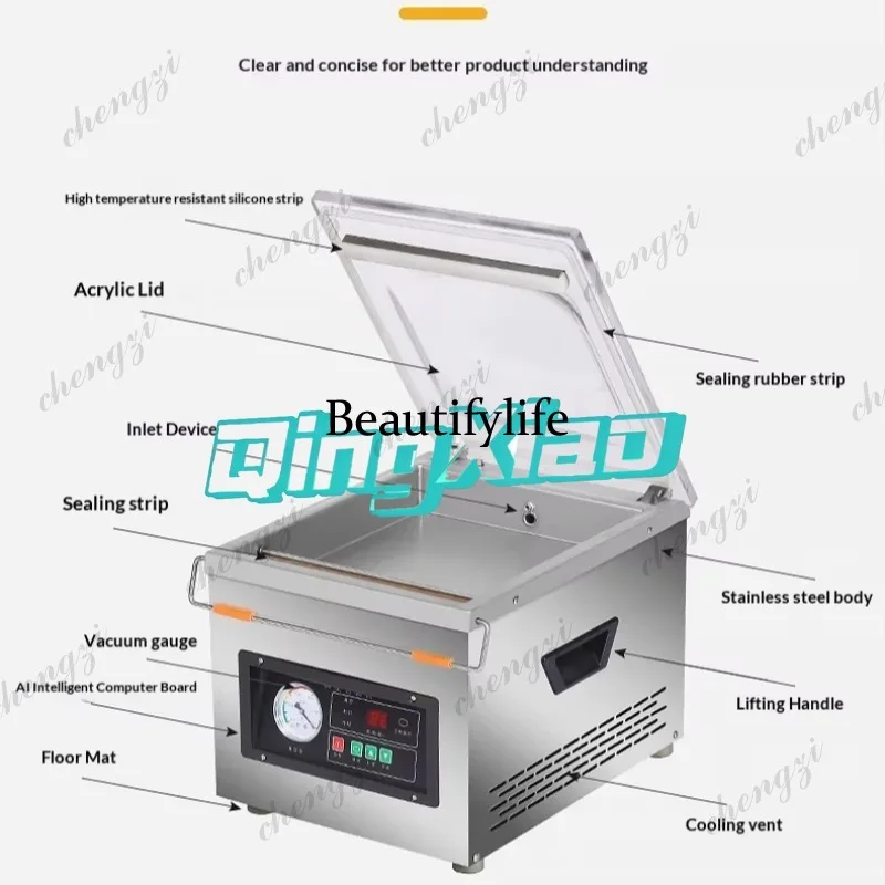 เครื่องซีลสูญญากาศอัตโนมัติสำห - Food Vacuum Sealer Machine บทวิจารณ์และราคา
